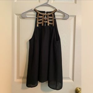 Black & Gold Blouse